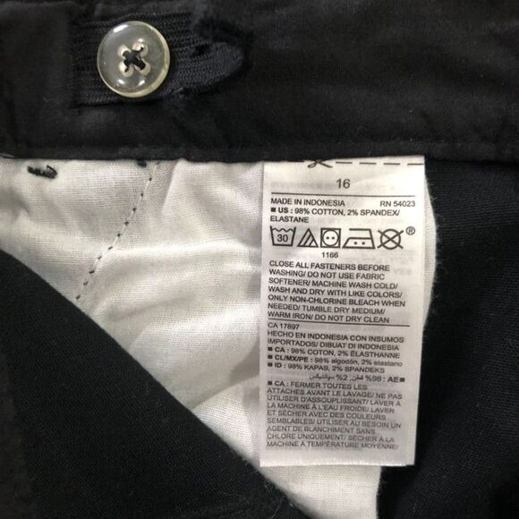 Old Navy Boys Black Skinny Pants with Built-In Flex Adjustable Waist Size 16 - Picture 6 of 8